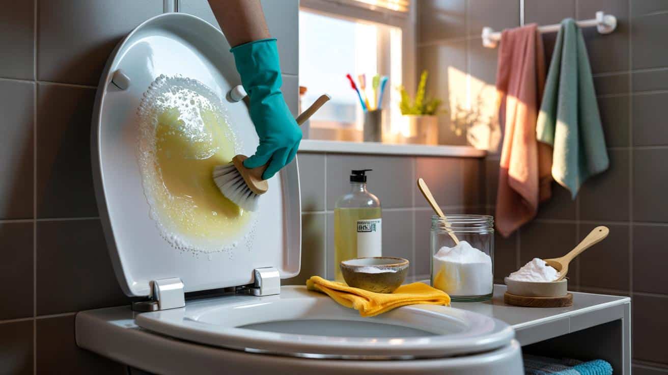 Así blanquean el váter las expertas: si compartes piso, bicarbonato y vinagre te salvan en 10 min