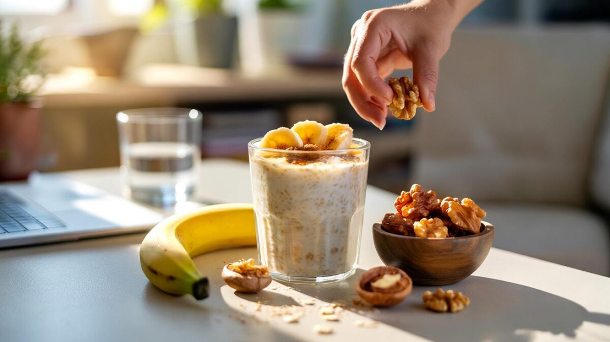 Si a media mañana te tiembla el estómago, estos 3 alimentos te salvan: avena, plátano y nueces