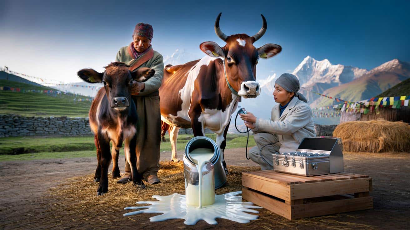 Si compras leche a diario, esto te afecta: ganaderos de Nepal prueban cruces con vacas de Jersey
