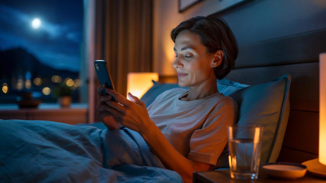 Si miras el móvil antes de dormir, podrías dormir mejor de lo que crees: dice un estudio con adultos