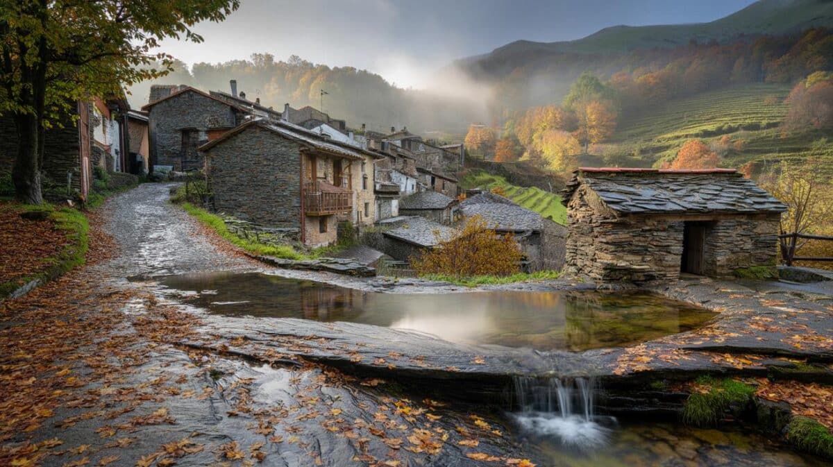 Si te escapas este otoño, Robledillo de Gata te sorprenderá con cascadas y casas de pizarra