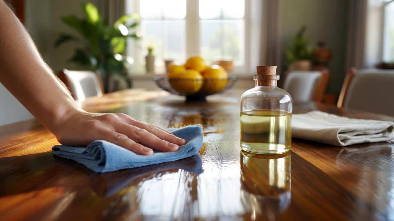 Si tienes muebles de madera, esta mezcla de aceite y vinagre te devuelve el brillo en minutos
