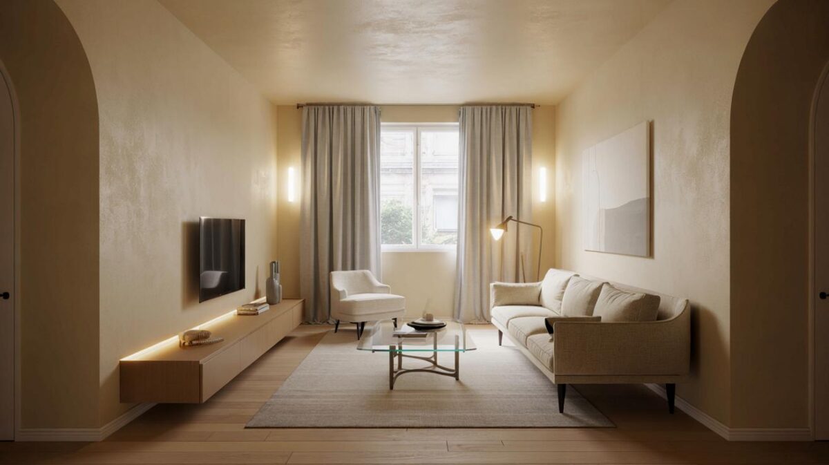 Si tu salón mide menos de 12 m², estos 5 trucos te harán ganar luz, metros visuales y orden en días