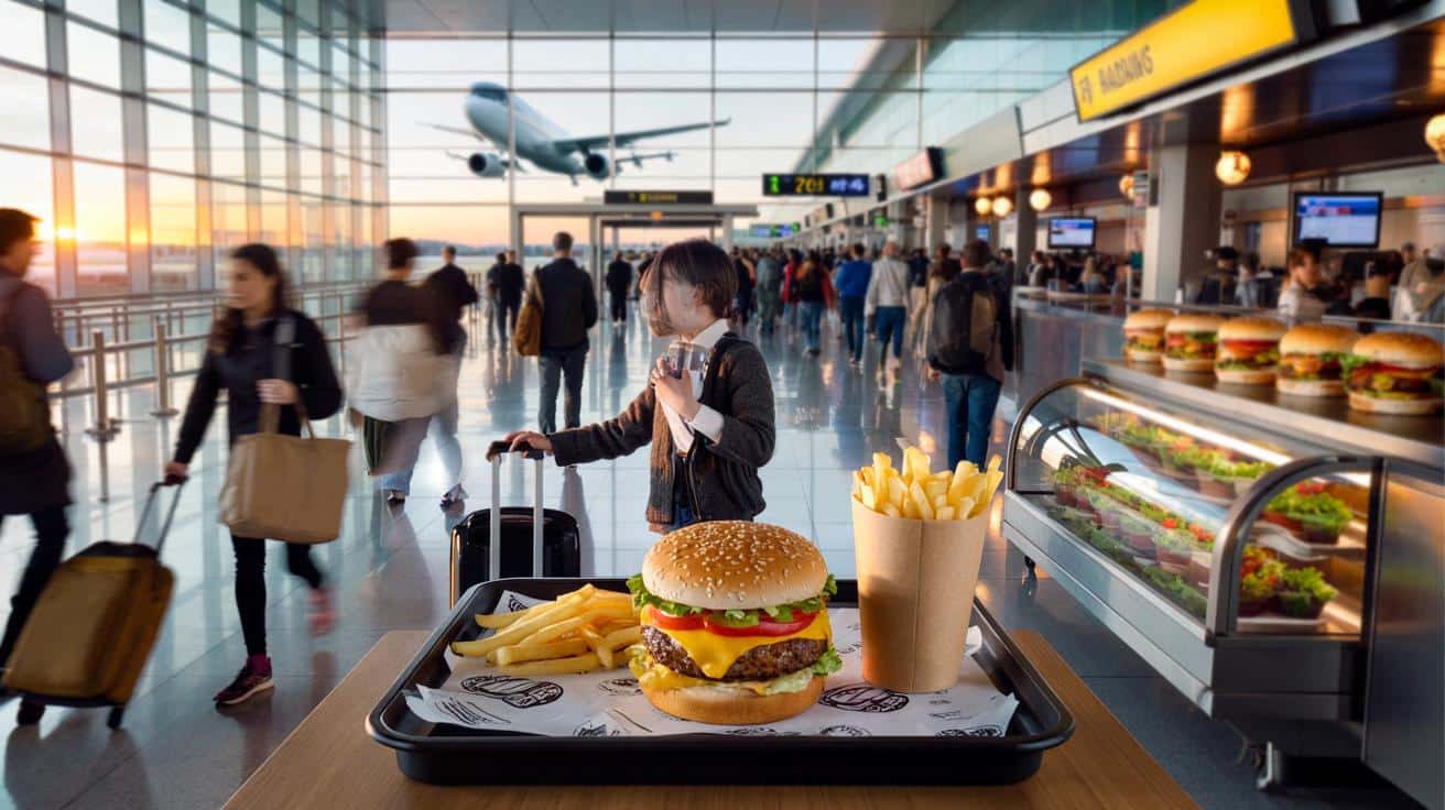 Si viajas, te sorprenderá lo que compras en los aeropuertos de Aena: 10 millones de hamburguesas